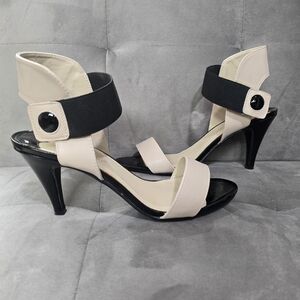 Madeline Black and Cream Heels